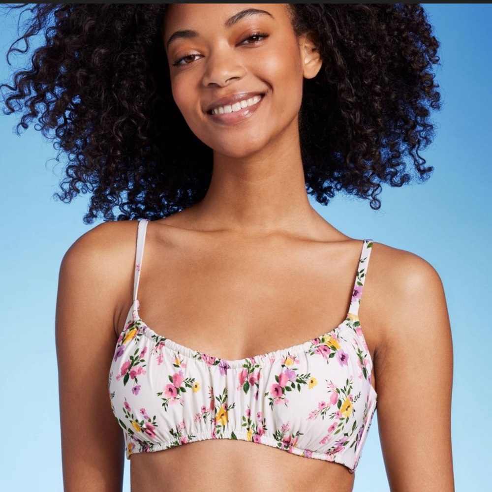 Ruched Underwire Bikini Top from Shade & Shore-34DD